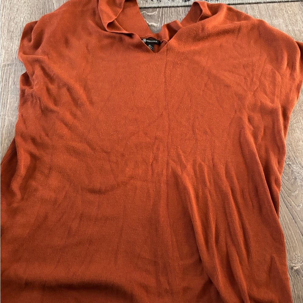 Burnt Orange Knit Top